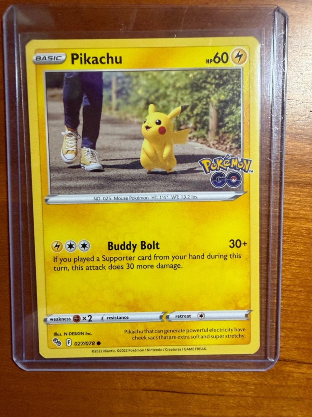 Pokemon Pikachu Yellow Lightning Basic Card